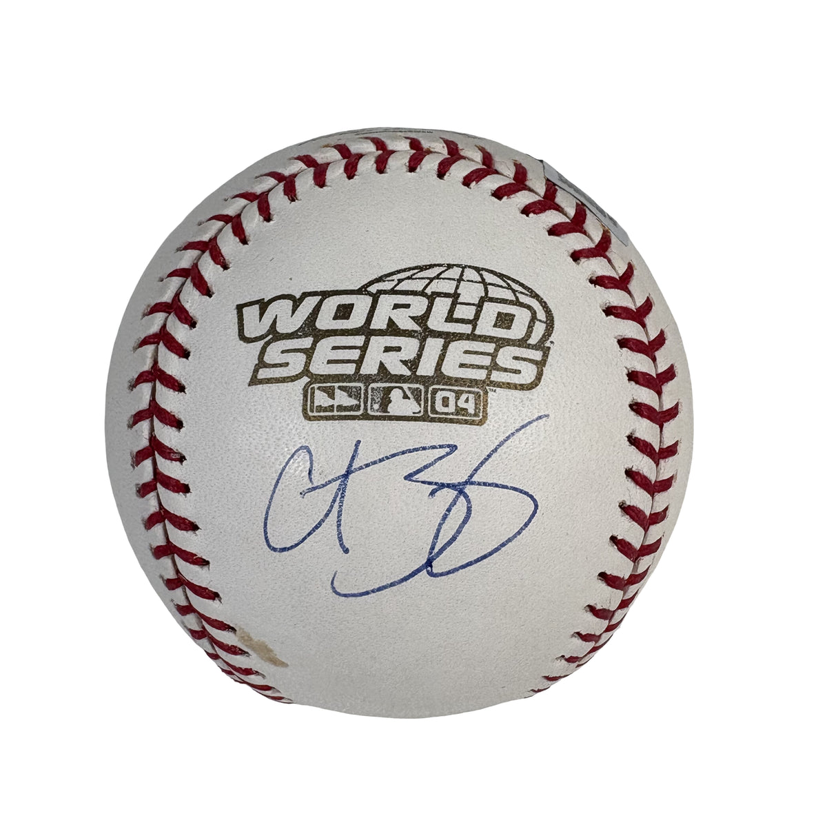 Curt Schilling 2004 World Series Autographed Signed Baseball Beckett BAS