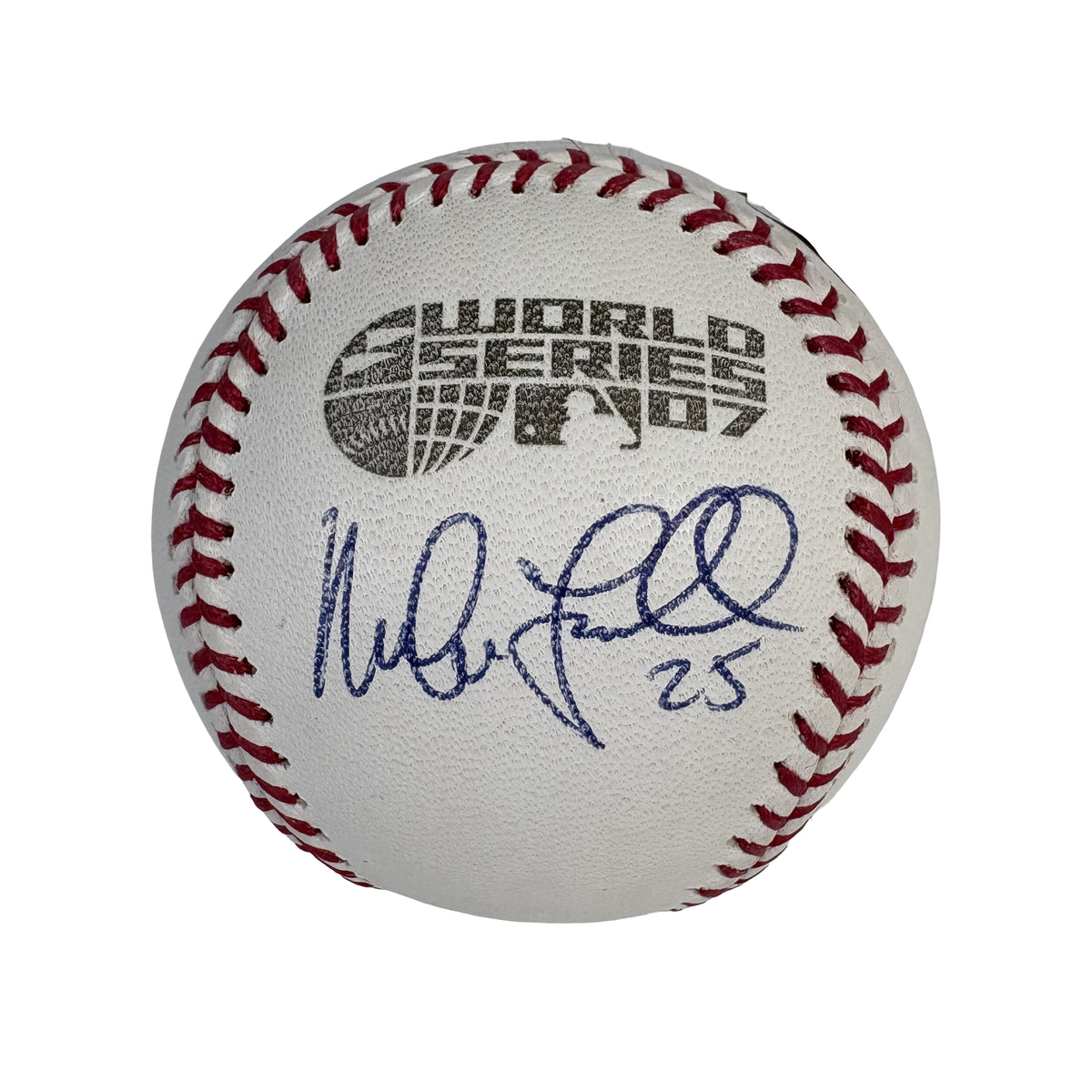 Mike Lowell 2007 World Series Autographed Signed Baseball Beckett BAS