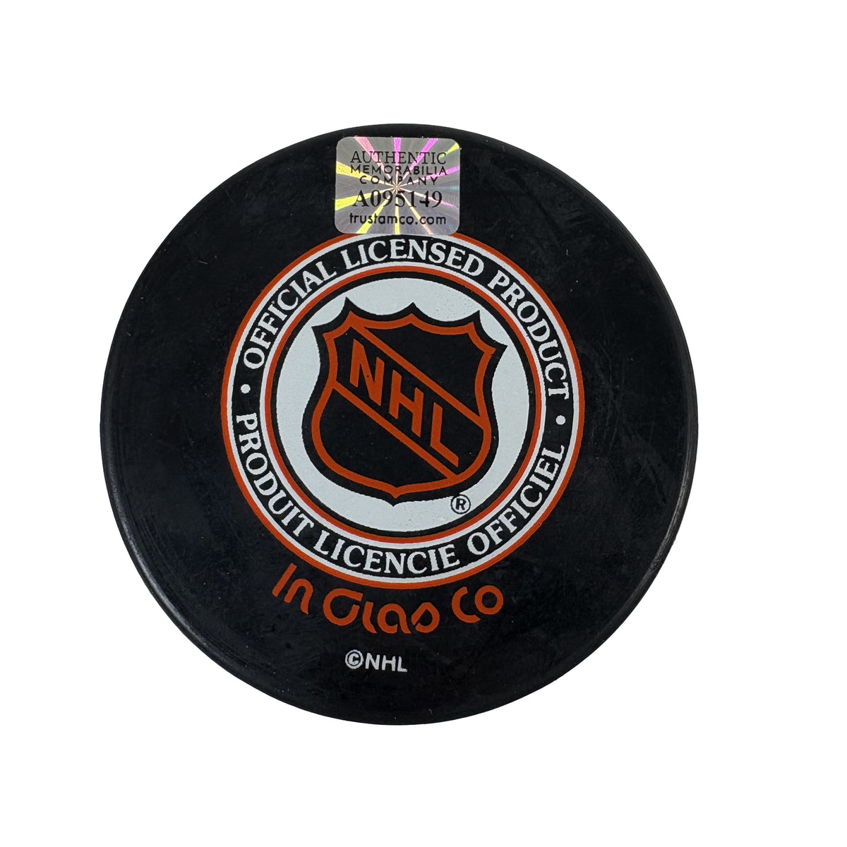 Ken Broderick Boston Bruins Autographed Signed Hockey Puck AMCo COA