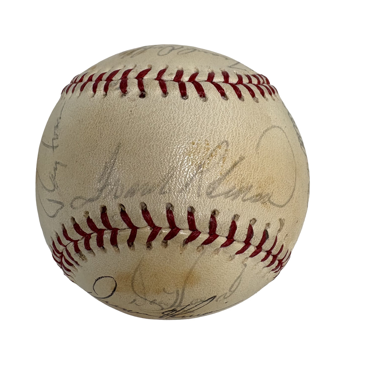 1976 Cleveland Indians Team Autographed Signed Baseball AMCo LOA