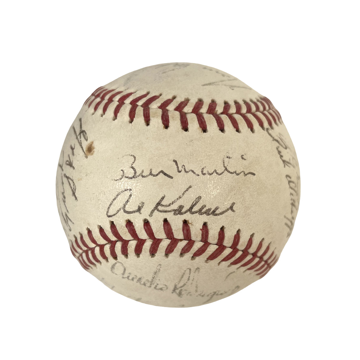 1971 Detroit Tigers Team Autographed Signed Baseball AMCo LOA