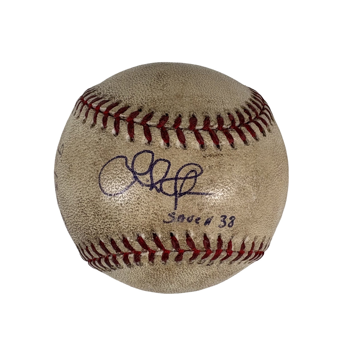 Mike Jackson Autographed Signed Game Used Final Out Save Baseball AMCo COA