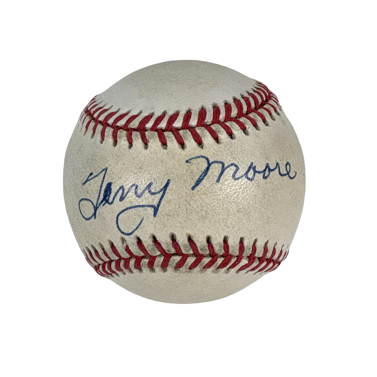 Terry Moore St Louis Cardinals Autographed Signed Baseball AMCo COA