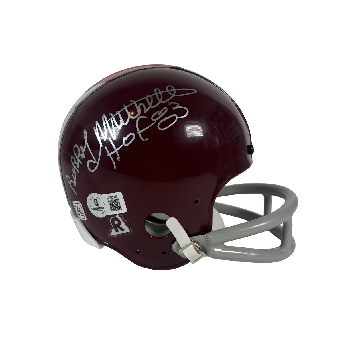 Bobby Mitchell Washington Redskins Autographed Signed Mini Helmet Beckett BAS