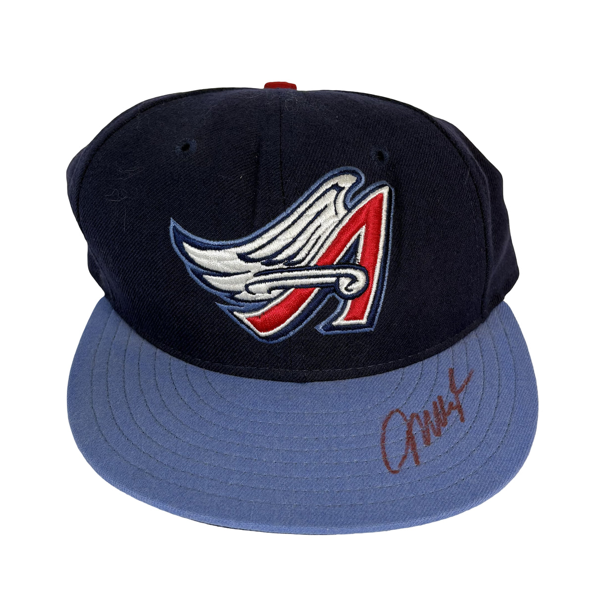 Mo Vaughn Anaheim Angels Autographed Signed Baseball Hat AMCo COA