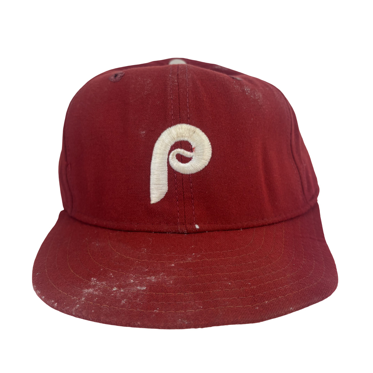 Lenny Dykstra Game Worn Used Philadelphia Phillies Baseball Hat