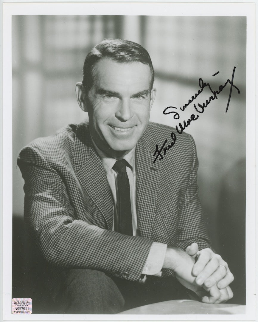 Fred MacMurray My Three Sons Autographed Signed 8x10 Photo AMCo COA