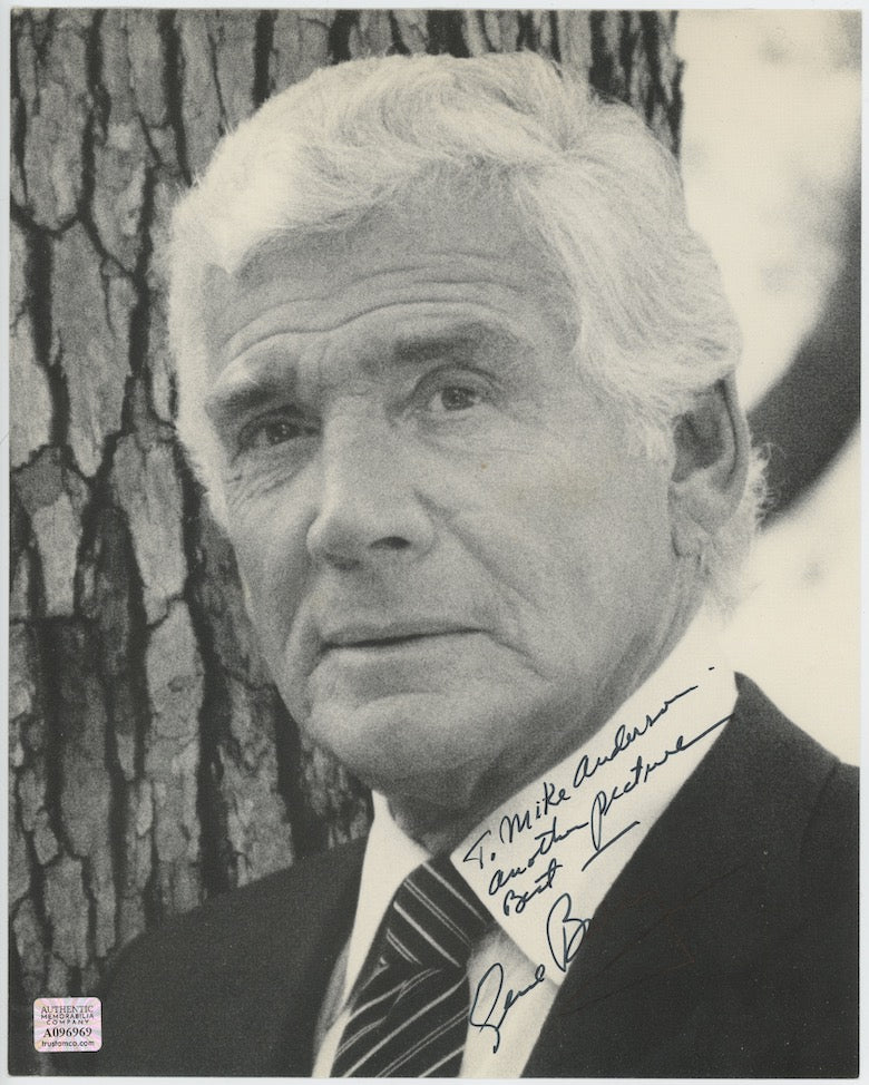 Gene Barry The War Of The Worlds Autographed Signed 8x10 Photo AMCo COA