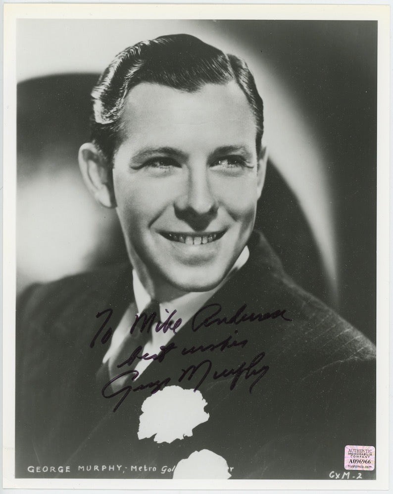 George Murphy Broadway Melody Autographed Signed 8x10 Photo AMCo COA