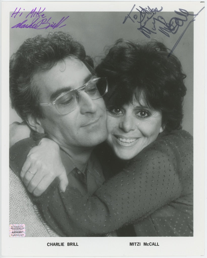 Charlie Brill & Mitzi McCall Ed Sullivan Show Autographed Signed 8x10 Photo AMCo COA