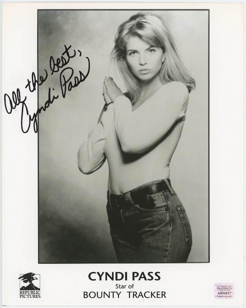 Cyndi Pass Bounty Tracker Autographed Signed 8x10 Photo AMCo COA