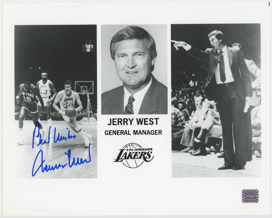Jerry West Los Angeles Lakers Autographed Signed 8x10 Photo AMCo COA