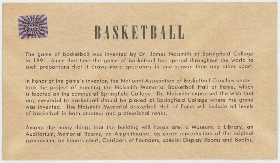 Sam Jones Boston Celtics Autographed Signed Index Card AMCo COA
