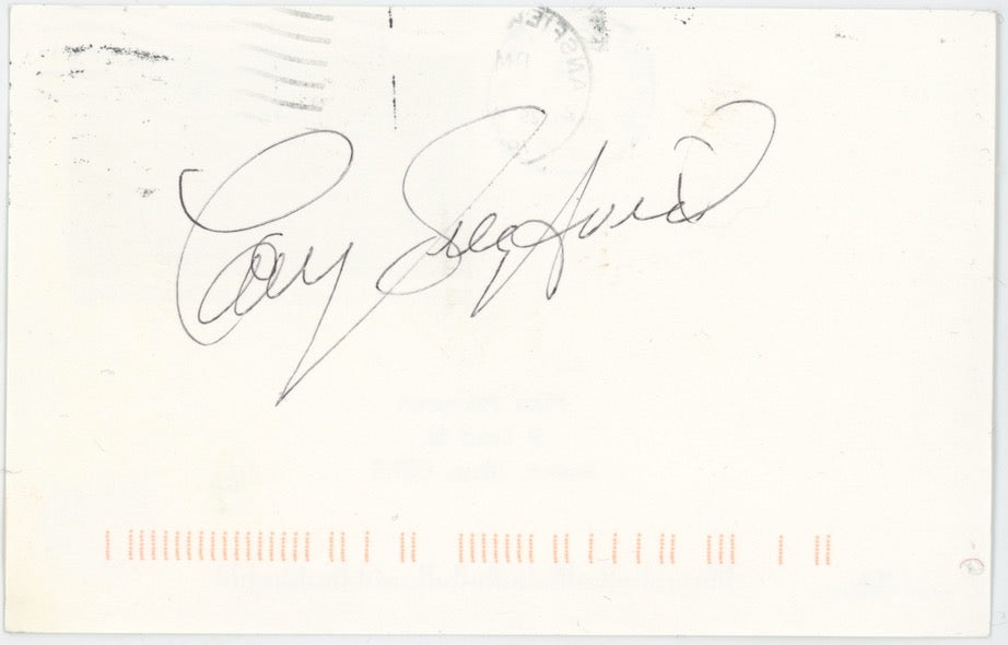 Larry Siegfried Boston Celtics Autographed Signed Postcard AMCo COA