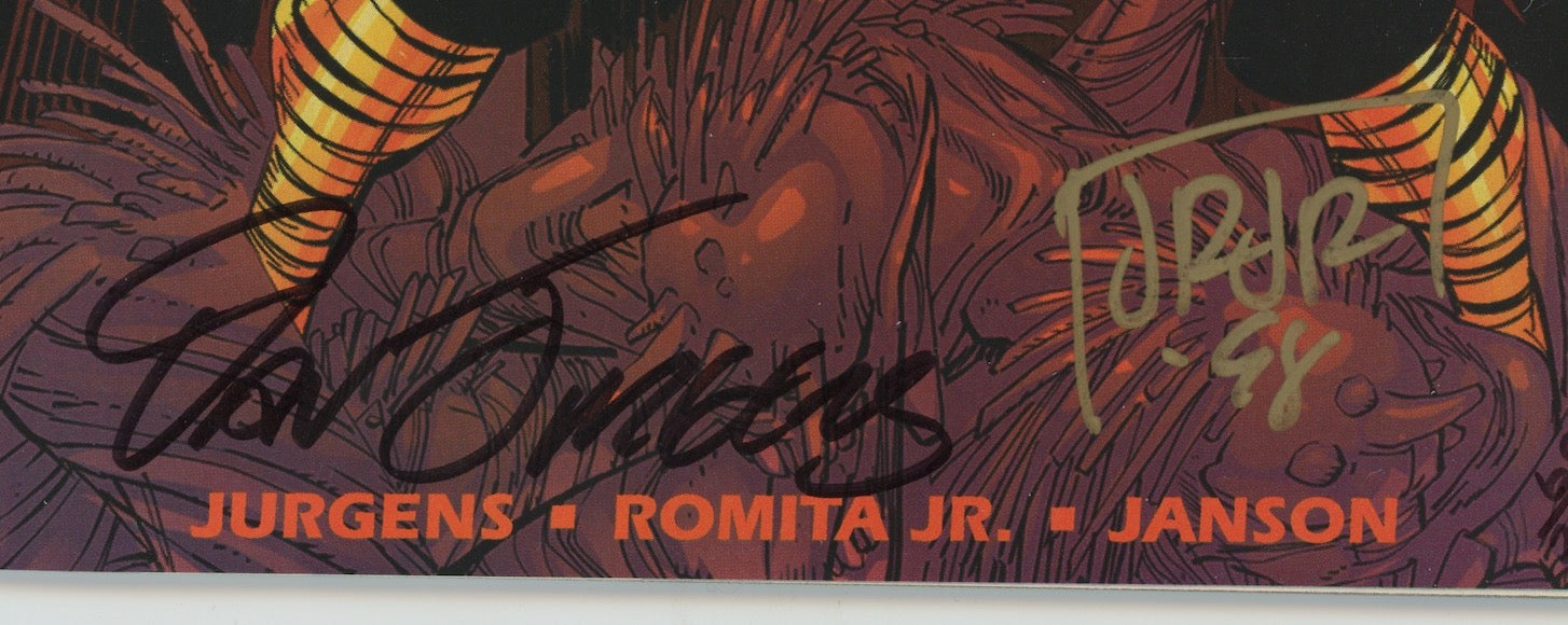 The Mighty Thor #1 John Romita Jr Dan Jurgens Autographed Signed Comic Book DF COA