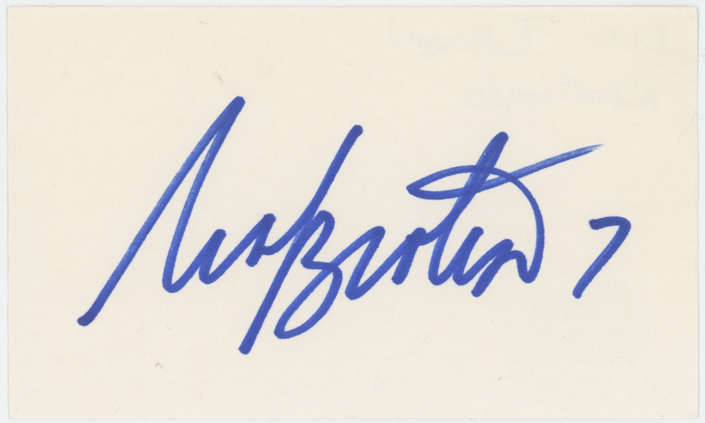 Neal Broten Miracle On Ice Autographed Signed Index Card Beckett BAS
