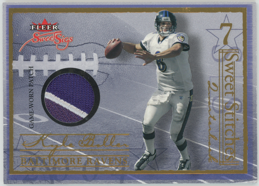 Kyle Boller 2004 Fleer Sweet Stitches Game-Worn Patch #ST-KB /50