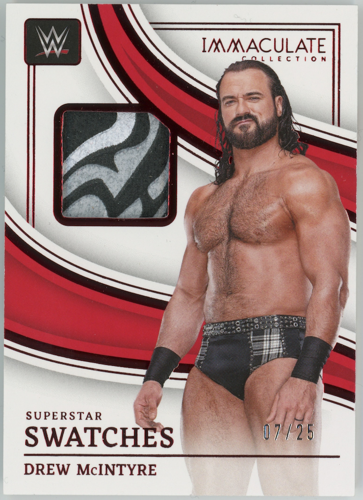 Drew McIntyre 2023 Panini Immaculate Superstar Swatches WWE #SM-DMI /25