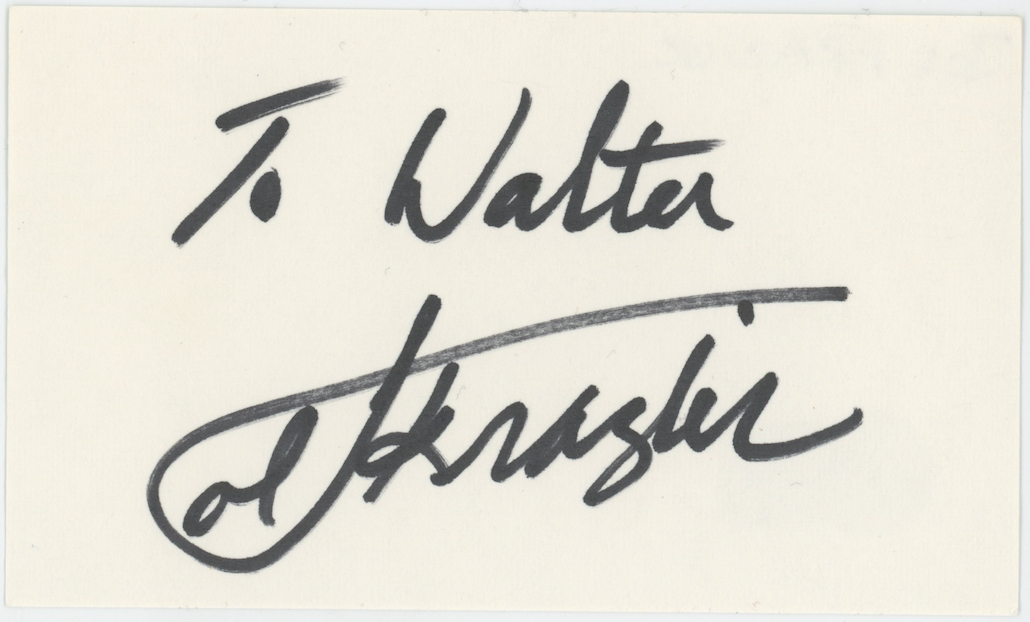 Joe Frazier Boxing Legend Autographed Signed Index Card Beckett BAS