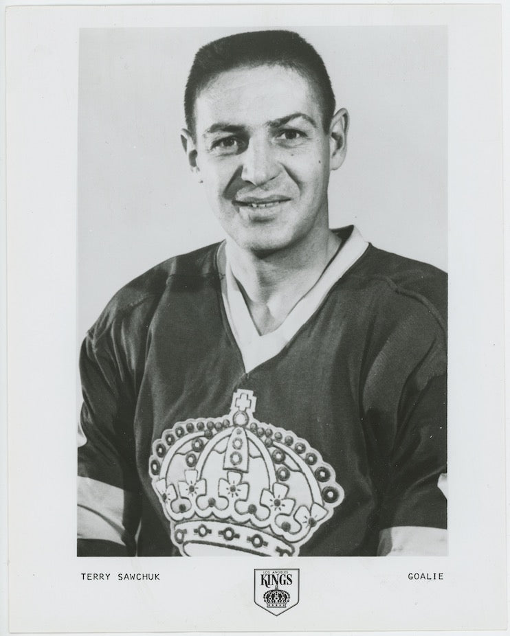 Terry Sawchuk Los Angeles Kings Team Issued Type 1 8x10 Photo RMY LOA