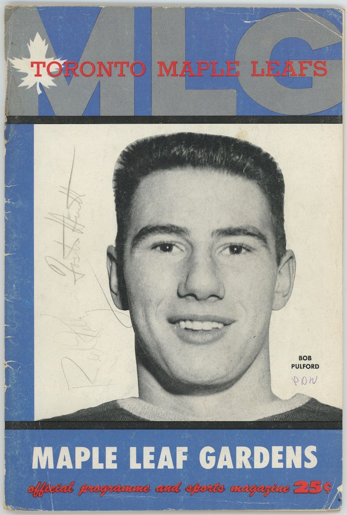 Foster Hewitt & Red Kelly Autographed Signed Maple Leafs Magazine AMCo LOA