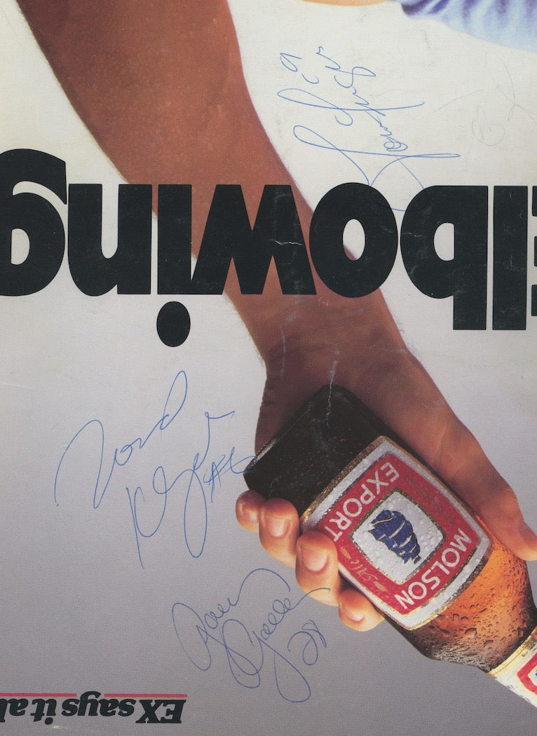 John Kordic Toronto Maple Leafs Autographed Signed Program AMCo COA