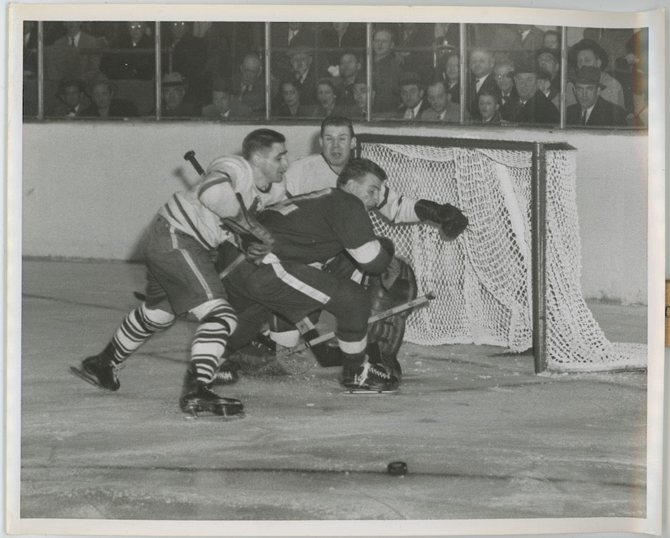 Harry Lumley 1950s Toronto Maple Leafs Original Type 1 8x10 Photo AMCo