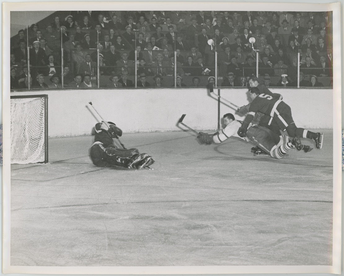 Terry Sawchuk 1950s Toronto Maple Leafs Original Type 1 8x10 Photo AMCo