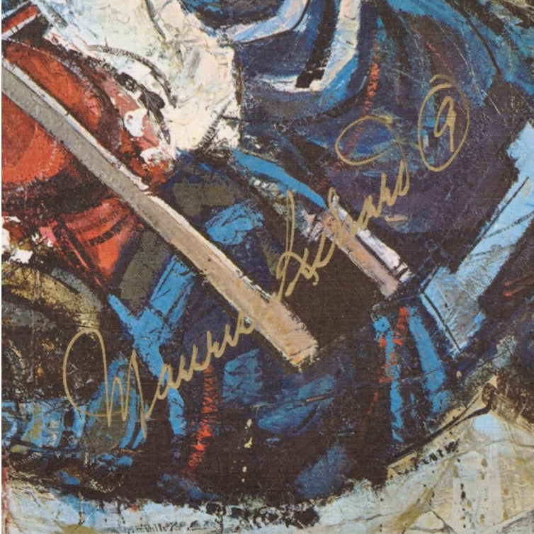 Maurice Richard Montreal Canadiens Autographed Signed Lithograph Photo AMCo COA