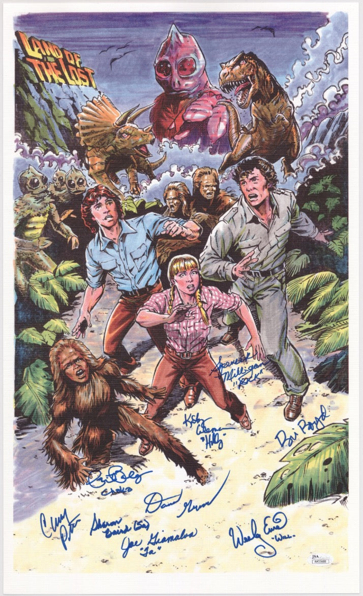 Land Of The Lost 9x Cast Autographed Signed Photo Poster JSA Holo