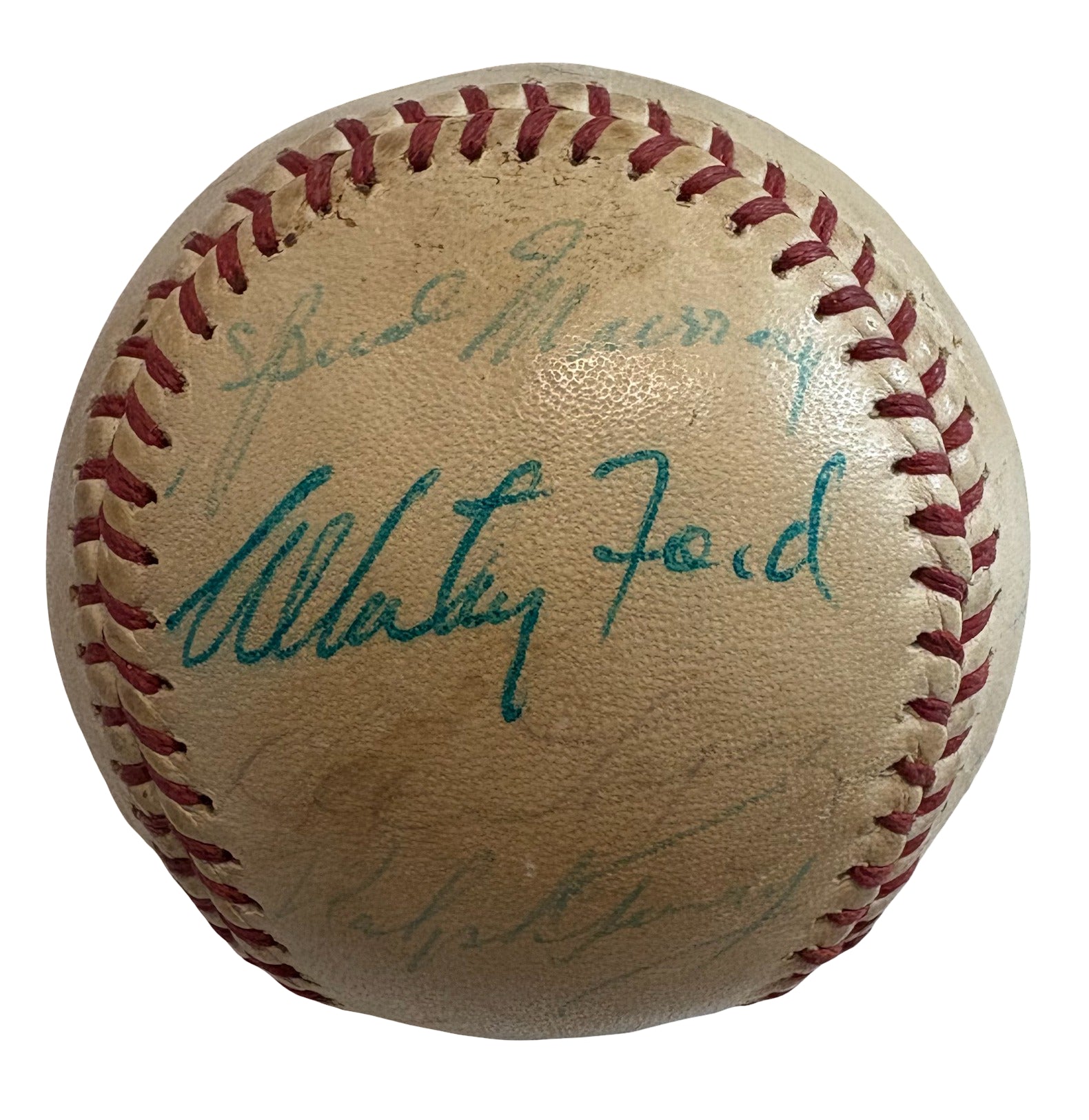 1962 New York Yankees Mickey Mantle Team Autographed Signed Baseball AMCo LOA