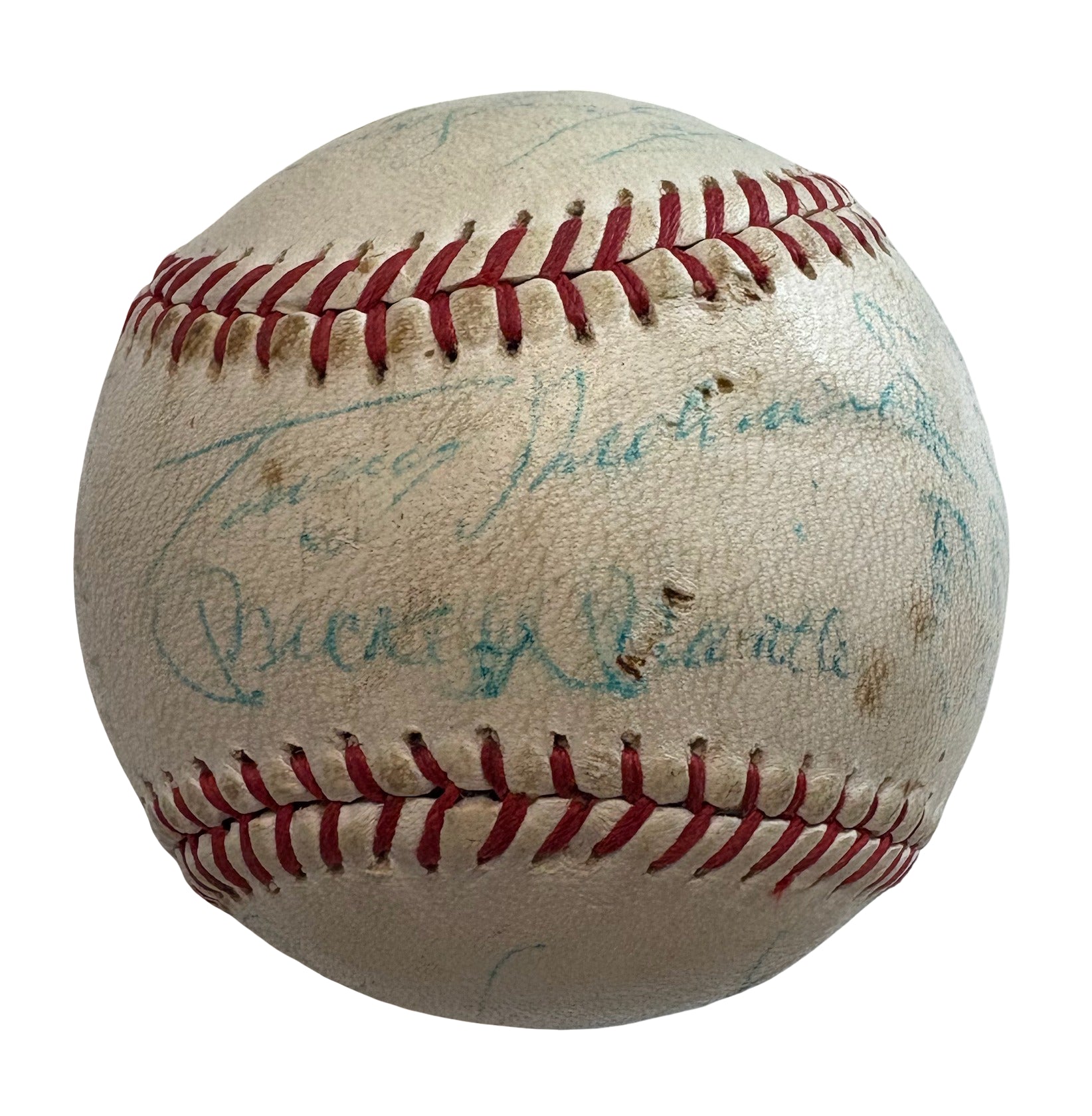 1961 New York Yankees Mickey Mantle Team Autographed Signed Baseball AMCo LOA