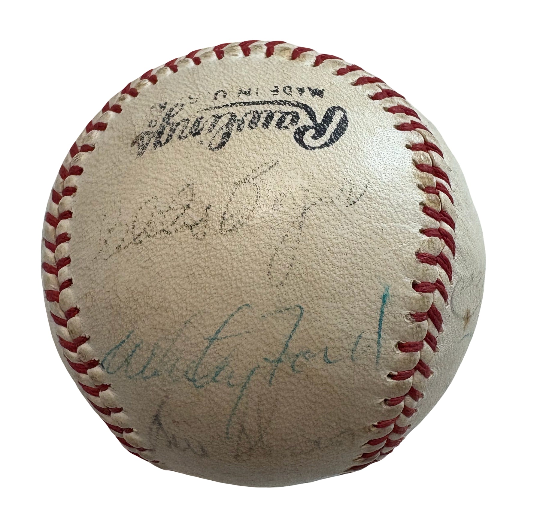 1961 New York Yankees Mickey Mantle Team Autographed Signed Baseball AMCo LOA