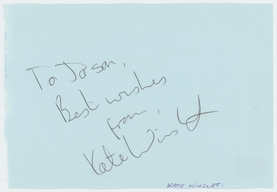 Kate Winslet Titanic Autographed Signed Album Page AMCo COA