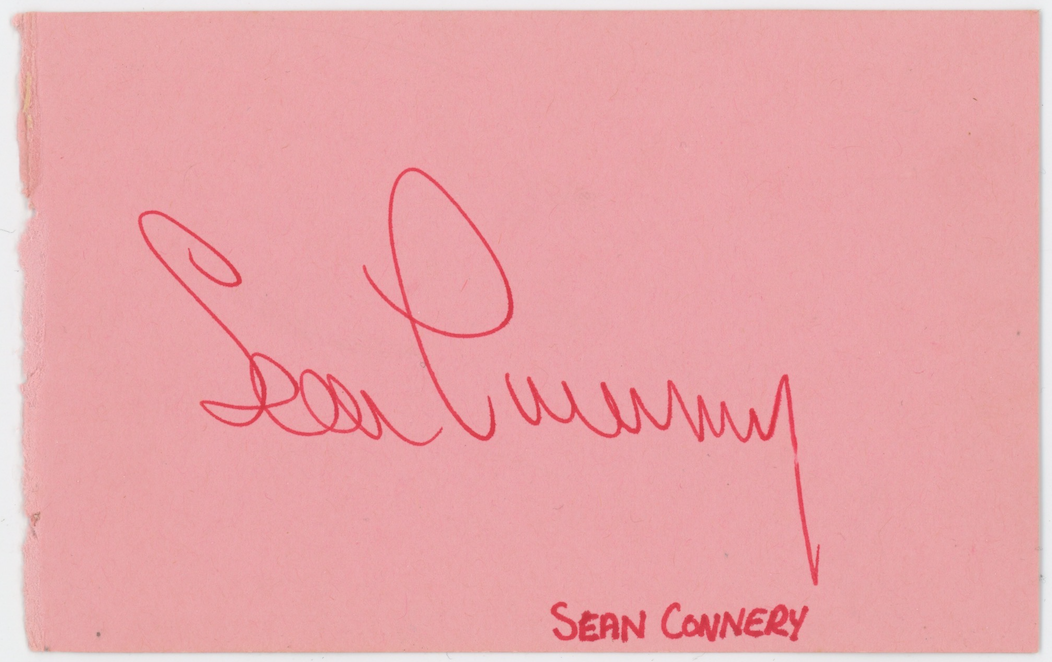 Sean Connery James Bond Autographed Signed Album Page AMCo COA
