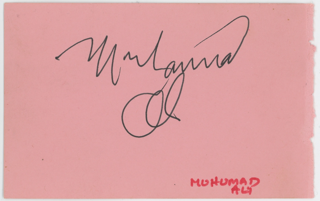 Muhammad Ali Legendary Boxer Autographed Signed Album Page AMCo COA