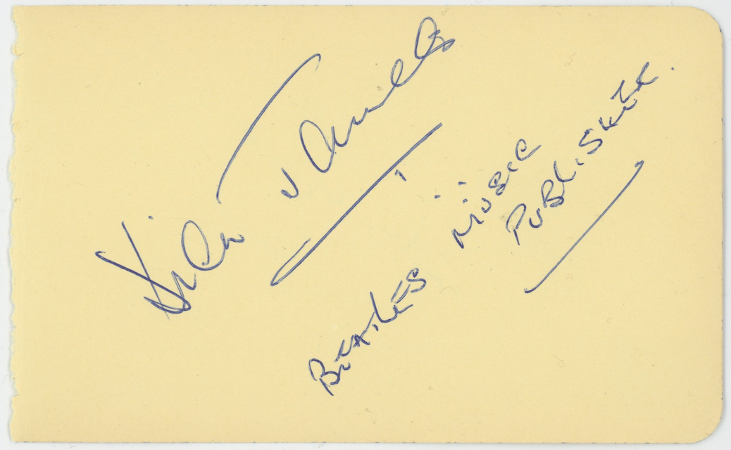 Dick James The Beatles Publisher Autographed Signed Album Page AMCo COA