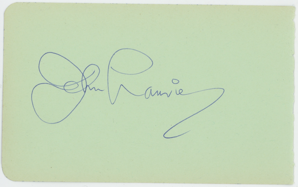 John Laurie Dad's Army Autographed Signed Album Page AMCo COA