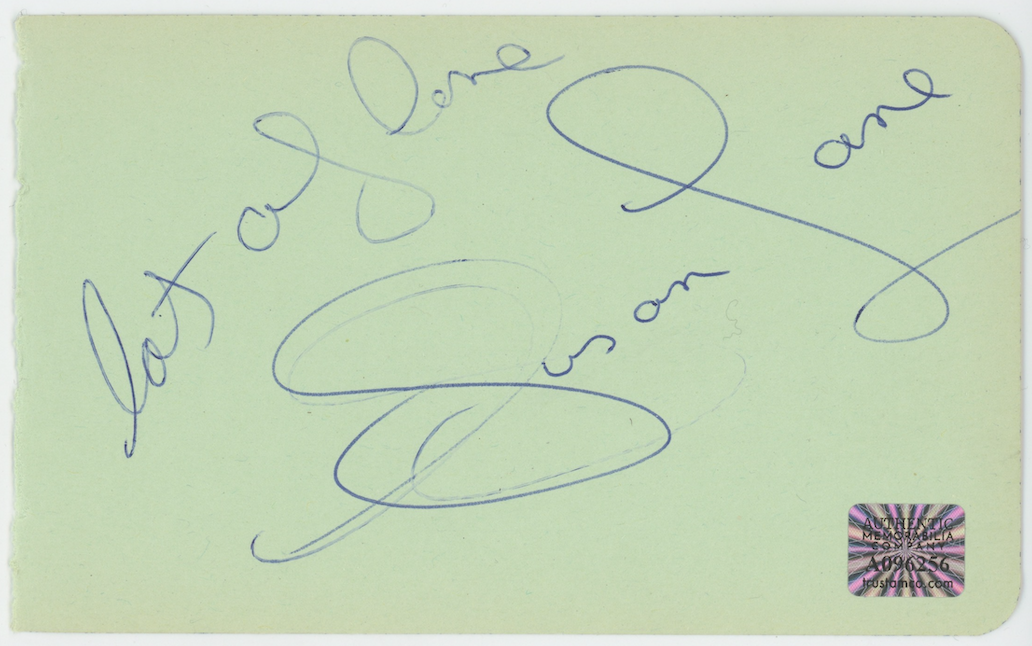 John Laurie Dad's Army Autographed Signed Album Page AMCo COA
