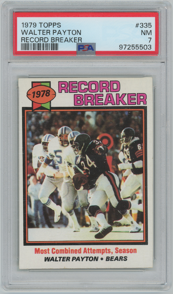 Walter Payton 1979 Topps #335 Chicago Bears   PSA 7