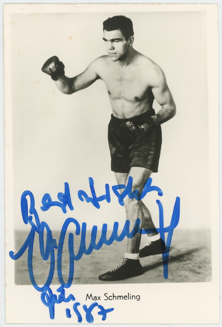 Max Schmeling Legendary Boxer Autographed Signed Photo JSA COA
