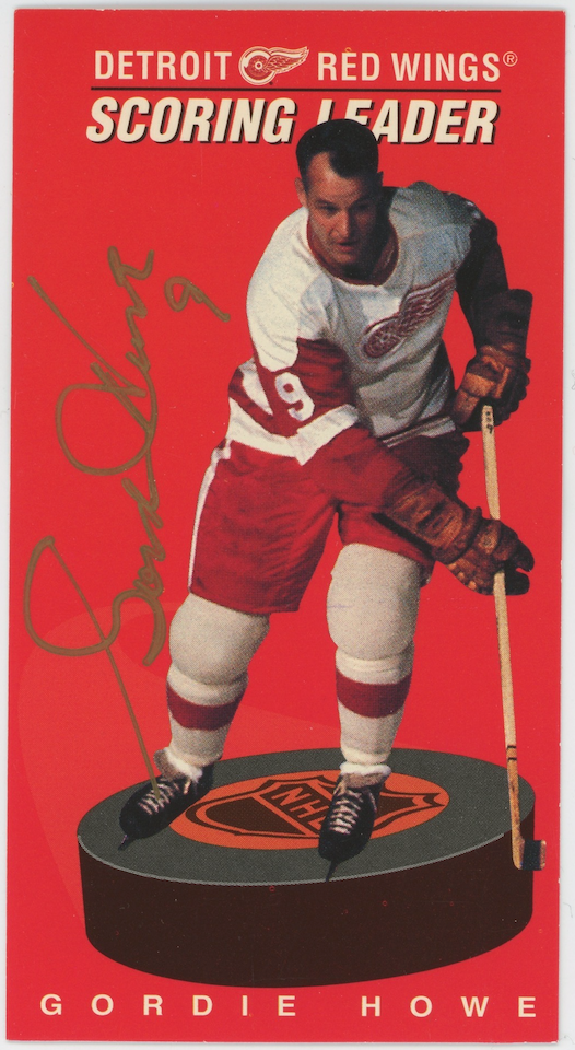 Gordie Howe Red Wings 1994-95 Parkhurst Tall Boy #171 Auto Signed  JSA COA
