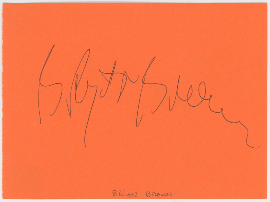 Bryan Brown & Jimmy Nail Autographed Signed Album Page AMCo COA