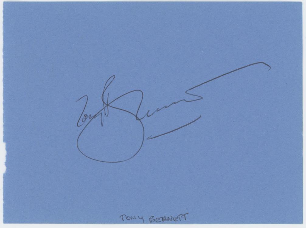 Tony Bennett & Rita Moreno Autographed Signed Album Page AMCo COA