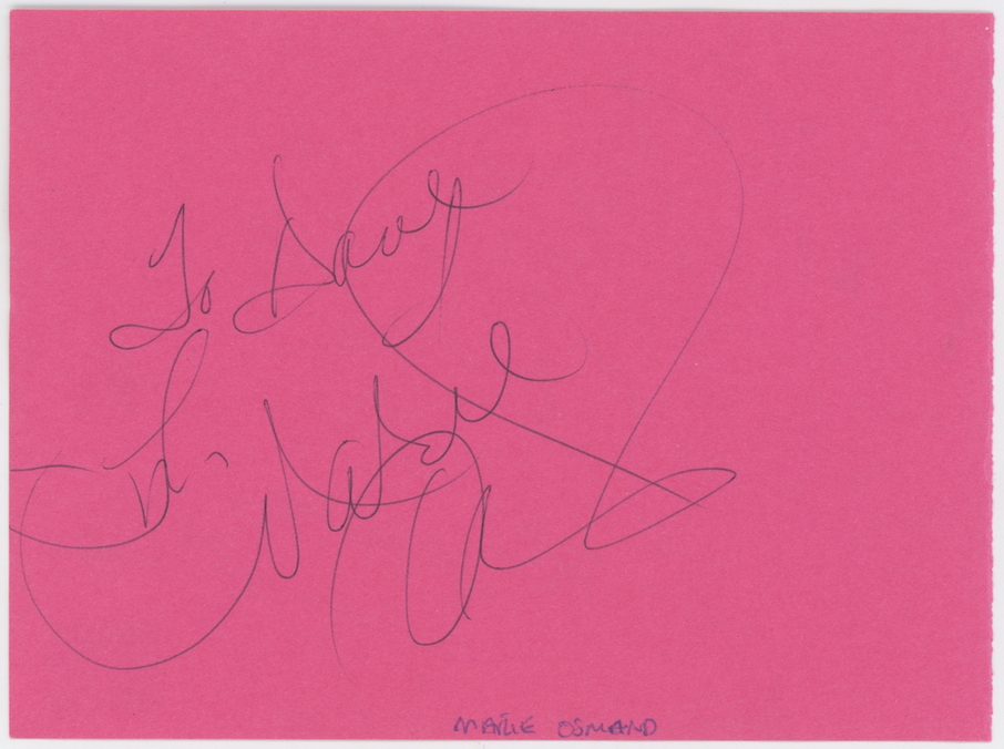 Marie Osmond & Denise Lewis Autographed Signed Album Page AMCo COA