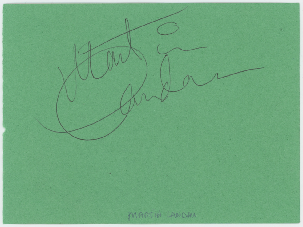 Martin Landau Mission Impossible Autographed Signed Album Page AMCo COA