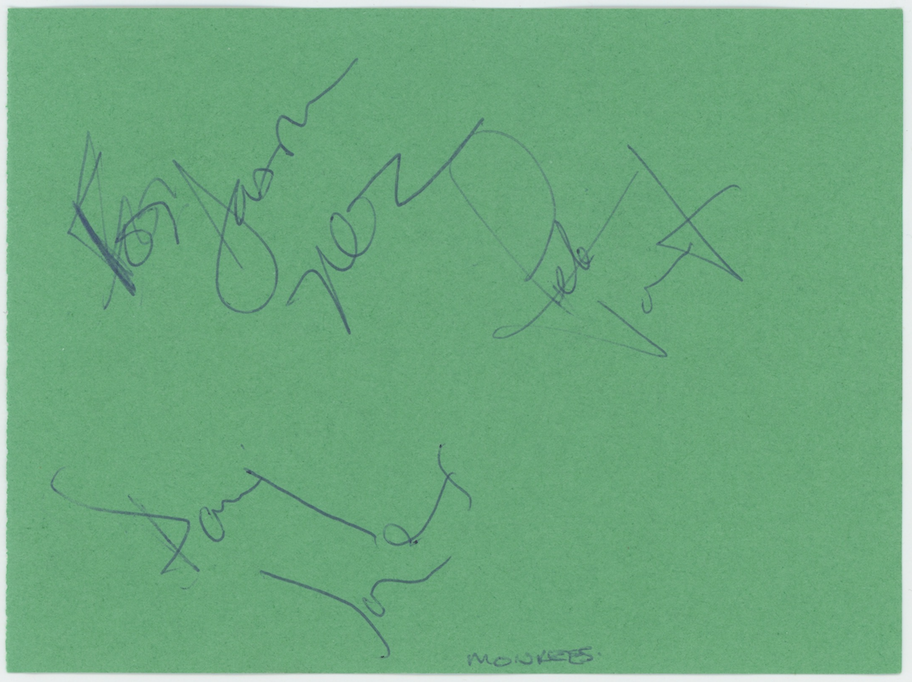 The Monkees I'm A Believer Full Band Autographed Signed Album Page AMCo LOA