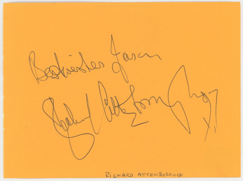 Richard Attenborough Jurassic Park Autograph Signed Album Page AMCo COA