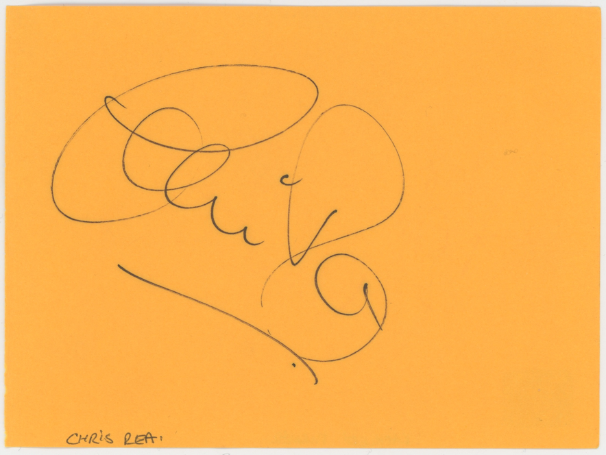 Chris Rea & Kathleen Turner Autographed Signed Album Page AMCo COA