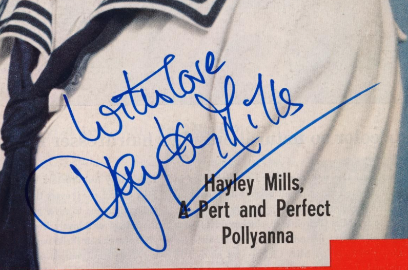 Hayley Mills 1960 Autographed Signed LIFE Magazine AMCo COA